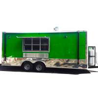 Factory Made Fast Food Mobile Kitchen Truck Trailer Van caravan