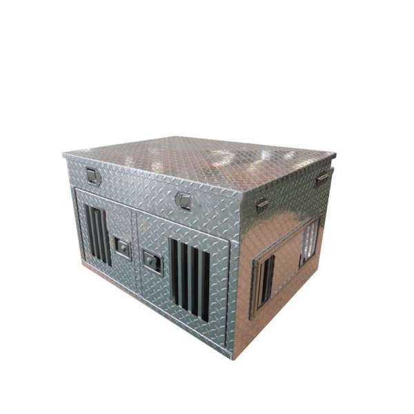 Dual Compartment Aluminum Dog Box Dog transportation box